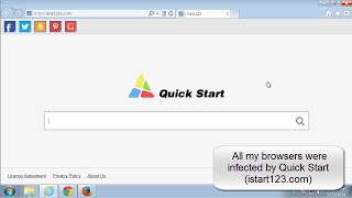 How to remove uninstall istart123com Firefox ChromeIE [upl. by Anelrahc]