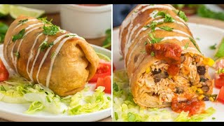 Chicken Chimichanga Recipe  Kitchen Fun With My 3 Sons [upl. by Karilynn]