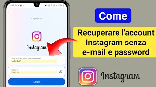 Come recuperare un account Instagram senza password email  Recupero account Instagram [upl. by Loren]