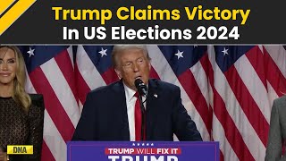 US Election Results 2024 Live Updates Donald Trump Claims Victory In US Presidential Polls [upl. by Yeorgi]