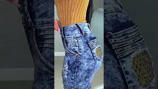 You Wont Believe How Stunning Acid Wash Jeans Can Look 😲✨ [upl. by Aerdnas]