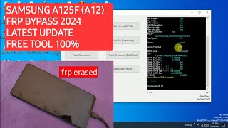 Samsung A125F A12 frp bypass 2024 latest update free tool  A125F frp unlock 2024 [upl. by Nostets]