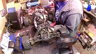 Hpi Savage XL 59 has seen better days Gets New electronics [upl. by Lewendal412]