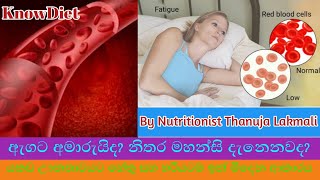 Anaemia  යකඩ ඌනතාවය සහ හරියටම ඉන් මිදෙන ආකාරය By Nutritionist Thanuja Knowdiet496 [upl. by Phonsa859]