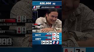 Matt’s All In Gamble – Will He Get Lucky on the River shorts [upl. by Tehc]