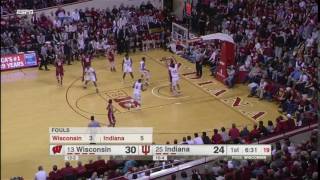 Ethan Happ Layup vs Indiana [upl. by Spragens911]