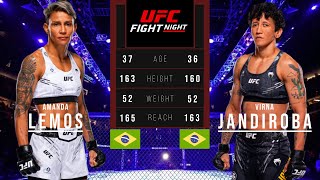 AMANDA LEMOS vs VIRNA JANDIROBA FULL FIGHT UFC [upl. by Halle]