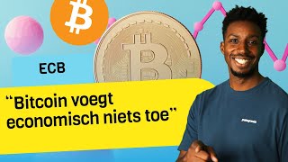 Volgens de ECB heeft quotBitcoin geen economische waardequot Crypto nieuws vandaag  1196 [upl. by Ardeahp]