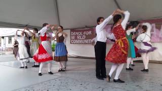 Laendler Folk Dance by Mladost at Dance for World Community June 11 2016 [upl. by Ivzt]