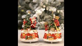 Набор музыкальных шкатулок Set Of 2 Music Boxes Bear And Santa Werner Voss [upl. by Scrivens533]