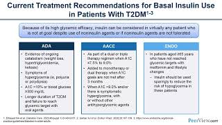 Current Guidance and Indications for Using Basal Insulin in Patients With T2DM [upl. by Kulseth]