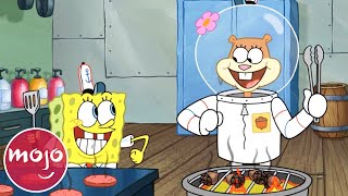 Top 10 Best Sandy Cheeks Moments on SpongeBob SquarePants [upl. by Kcirdneked]