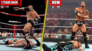 WWE 2K22 vs WWE 2K15 must see comparison [upl. by Idonna299]