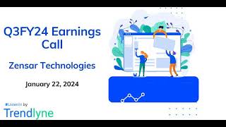 Zensar Technologies Earnings Call for Q3FY24 [upl. by Viking342]