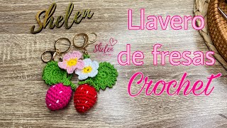 Llavero fresa 🍓 🌸CROCHET 🧶♥️ [upl. by Renwick874]