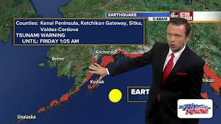 Magnitude 82 earthquake strikes Alaska tsunami warning issued for US West Coast [upl. by Jeniece]