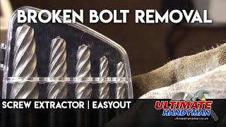 Screw extractor  easyout  broken bolt removal [upl. by Tal701]