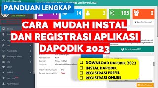 CARA INSTAL DAPODIK 2023 [upl. by Niltag]