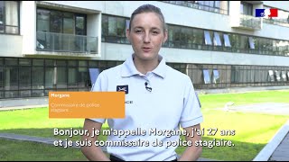 Un métier dans la fonction publique  Morgane commissaire de police [upl. by Ilanos]