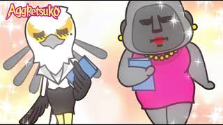 Aggretsuko  Washimi y Gori caminando por los pasillos Hot Stuff [upl. by Enihsnus]