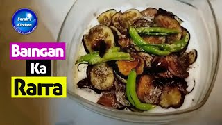 Baingan Ka Raita  How To Make Roasted Eggplant with Yogurt Sauce  Sarahs Kitchen [upl. by Nwahsyt]