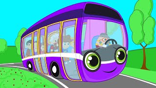 Sevimli Dostlar English  WHEELS ON THE BUS kids songs nursery rhymes for toddlers and babies [upl. by Nerrol]