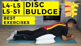 L4 L5  L5 S1 disc bulge best exercise rehabilitation for pain relief [upl. by Kuster]