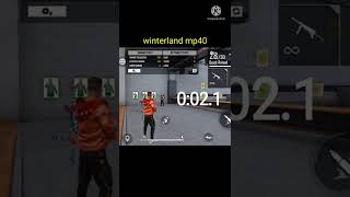 Winterland mp40 vs sneaky clown mp40 rate of fire testfree fire comparison videofreefireshort [upl. by Corron786]