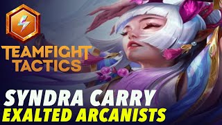 Best hyper roll comp Exalted Arcanists  Syndra carry  Teamfight Tactics TFT Set 11 [upl. by Hahseram]