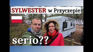 Parking Lasów Państwowych w Lubiatowie  jak tu jest Sylwester w przyczepie Plaża w Lubiatowie [upl. by Niroc130]