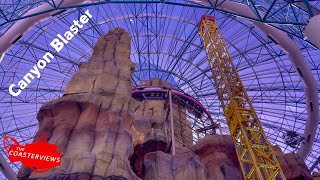 Canyon Blaster Indoor Coaster 4K60 POV Adventuredome Circus Circus Las Vegas [upl. by Willard]