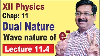 NCERT XII Physics Chap114 Wave nature of Electron Dual nature [upl. by Ellekcir]