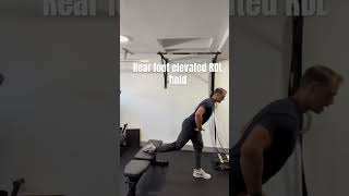 Rear foot elevated RDL hold [upl. by Eimmelc]