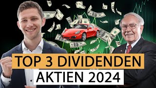 TOP 3 Dividenden Aktien für 2024  Dividendenstrategie für Anfänger [upl. by Spillihp]