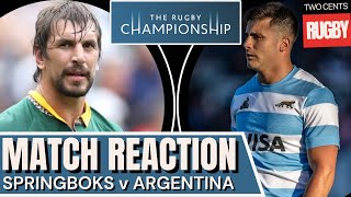 Springboks v Argentina Game 2 Review  Rugby Championship 2024 [upl. by Kulsrud977]