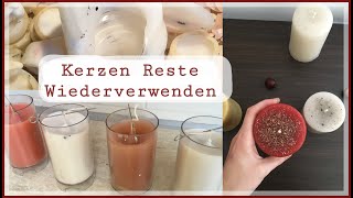 Kerzenreste wiederverwenden I DIY Kerzen gießen [upl. by Eelidnarb]