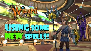 Wizard101 Using The NEW Spells In PvP [upl. by Benedicta467]