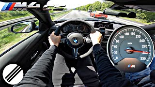 BMW M4 CS F82 INFINITAS 560HP TOP SPEED DRIVE ON GERMAN AUTOBAHN 🏎 [upl. by Obla930]