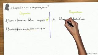 « diagnostic » ou « diagnostique » [upl. by Laurin]