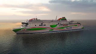 Tallink MS Megastar 3D Model [upl. by Kayle]