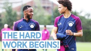 HIGH INTENSITY INTERVAL TRAINING  Man City Pre Season Training Day 2 [upl. by Johanan]