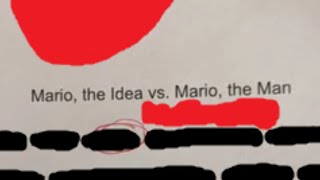 Mario the Idea vs Mario the Man [upl. by Ludwog791]