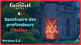 50 Emplacement des 4 Sanctuaires des profondeurs de Natlan  Partie 1  Genshin Impact [upl. by Marven]