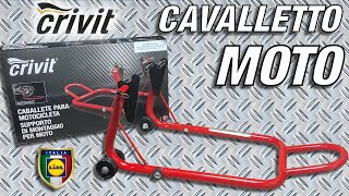 Cavalletto Alza Moto Crivit Anteriore o Posteriore Conviene a 35 € [upl. by Adamski21]