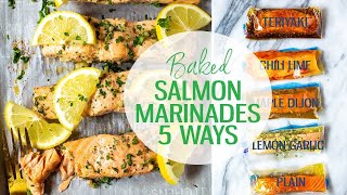 Salmon Marinades 5 Ways [upl. by Leuqim]