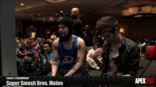 Super Smash Bros Melee Top 8 Mango vs Leffen  Apex 2014 Tournament [upl. by Eikceb434]