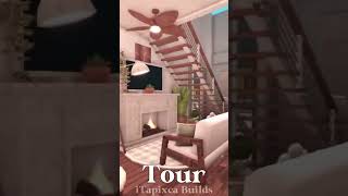 roblox bloxburg Shorts no gamepass boho loft apartment full build amp tour 6 [upl. by Ettelorahc]