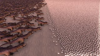 1000 TREX vs 80000 CHICKENS  Ultimate Epic Battle Simulator [upl. by Embry572]