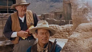 RIO BRAVO 59  Shootout  John Wayne and Walter Brennan [upl. by Nalod]