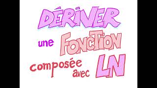 Dérivée d’une fonction composée avec ln  Terminale [upl. by O'Brien]